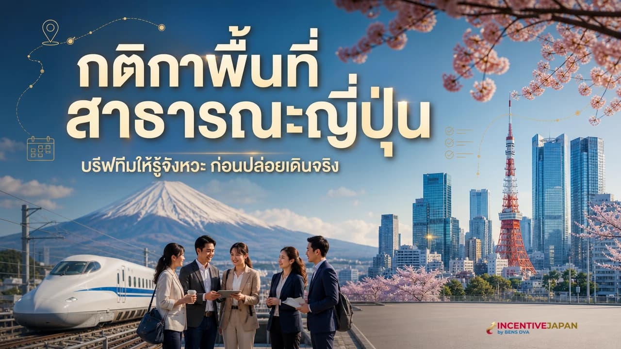 ขยะไม่มีถัง กินเดินไม่ได้ และกติกาพื้นที่สาธารณะญี่ปุ่นที่ต้องบรีฟทีม