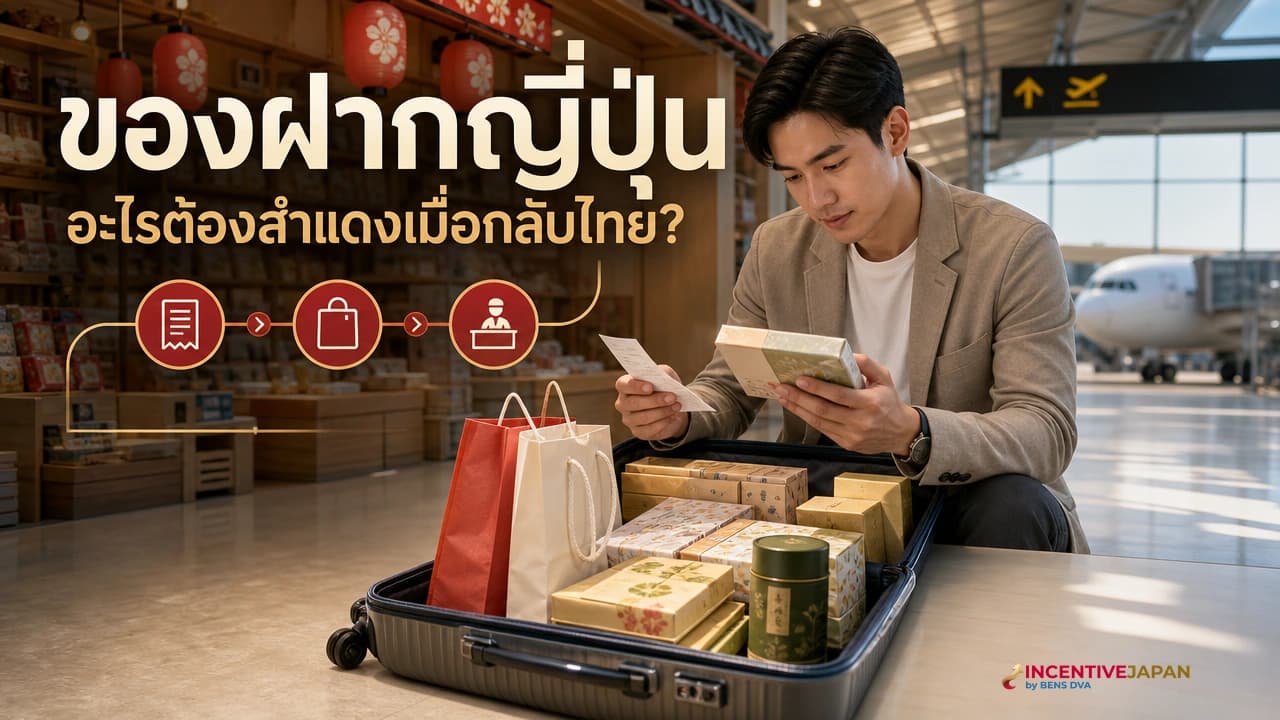 ภาพปกการคัดแยกของฝากญี่ปุ่นก่อนผ่านศุลกากรไทย