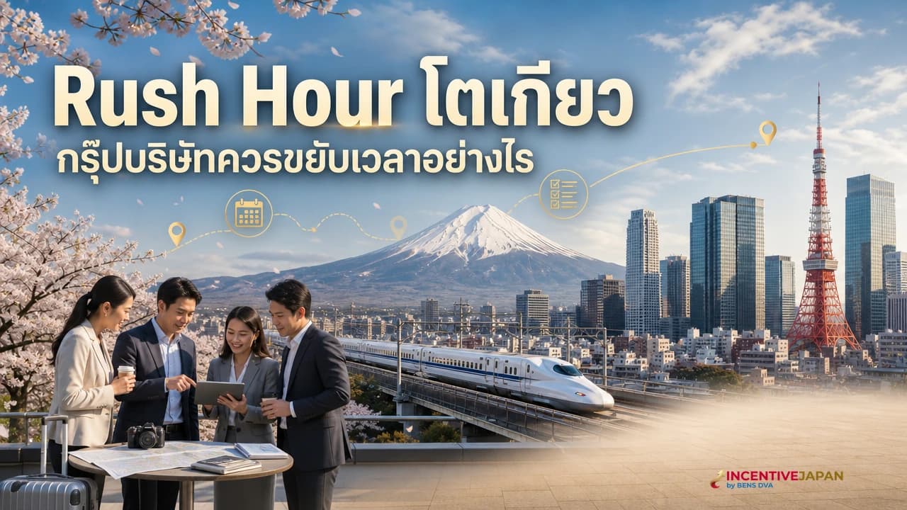 ภาพปกทีมองค์กรไทยวางแผนหลีกเลี่ยงรถไฟโตเกียวช่วงเร่งด่วน